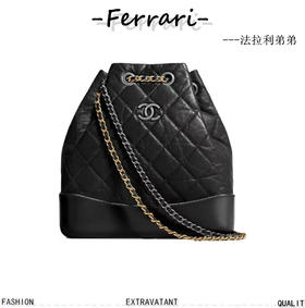 香奶奶  流浪包双肩背包经典黑