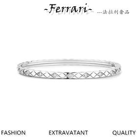 Jennie同款新款Coco Crush CH006#菱格纹全钻窄版手镯