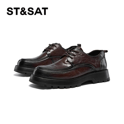 星期六男士英伦绅士舒适厚底正装皮鞋SSC3122012 商品图5