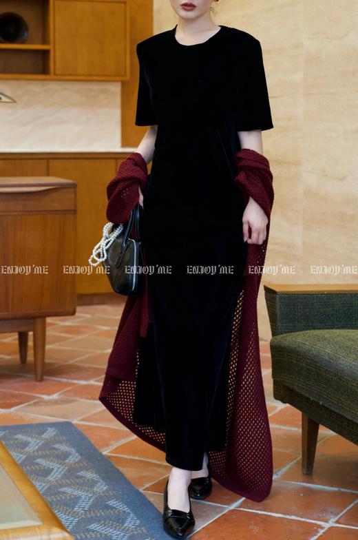 【门店同款】ENJOY秋季时光回廊气质简约系带连衣裙 159393491 商品图1