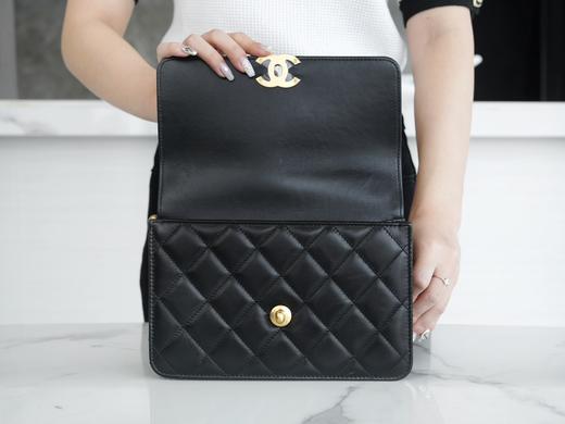 香奶奶  24C早春新版 双金珠调节 黑色 商品图6