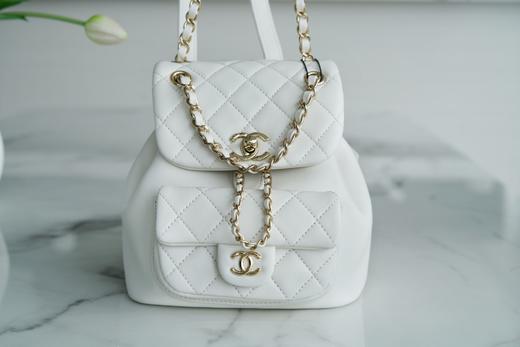 香奶奶 新款双肩包 羊皮 白色 商品图1