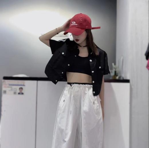 1-23GD翻领小设计短袖衬衫40619（黑） 夏季 142230030321 商品图2