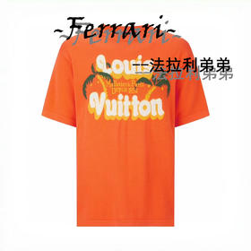 驴家 男女同款夏威夷橙T恤