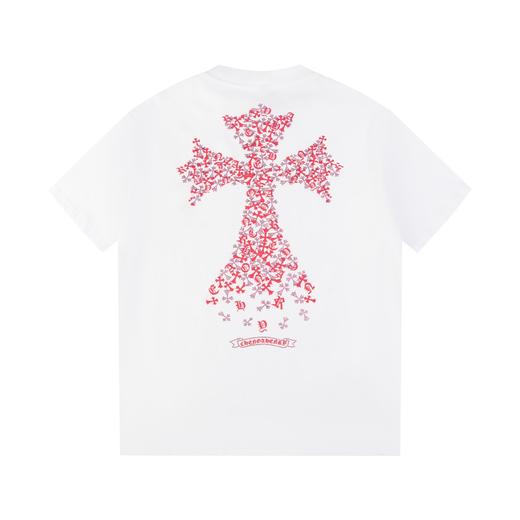 CH克家十字架印花烫钻水洗圆领短袖！ 商品图4