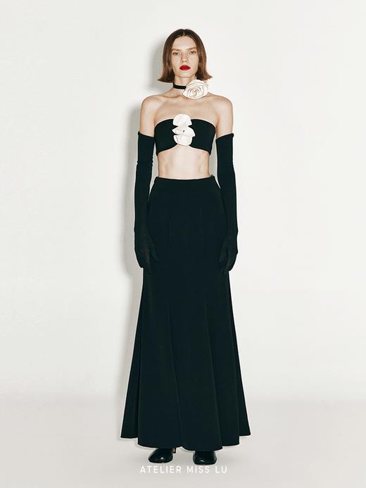 【柔风飞羽】肌理面料造型长手套 商品图0