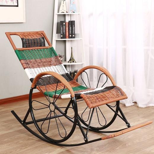 【四季可用！瑶瑶椅】躺椅阳台家用摇摇椅成人午睡懒人椅藤椅户外休闲老人椅逍遥椅椅子，拒绝腰肌劳损，久躺不累。ry 商品图11