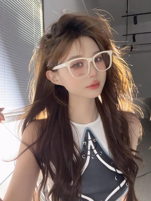 香家  近视眼镜 网红款 型号CH3438小红书推荐大框平镜尺寸：53口23-150 造型神器  上脸效果无敌 小脸小姐姐选它没错 商品图7