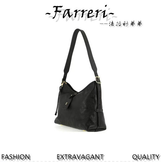 驴家M46288 carryall 全皮压花黑色 商品图4