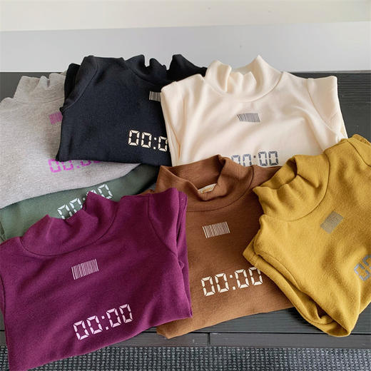 【韩版男童圆领打底衫】秋季新款儿童休闲T恤中小童炸街打底衫 商品图0