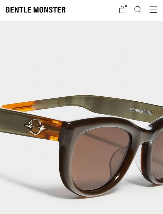 GM墨镜太阳镜 GENTLE MONSTER  BOLD系列 GM新品 MONOCHROME星空系列 凹造型设计  size：54口23-147. 商品图2