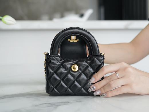 香奶奶 Kelly手柄包 黑色 小号 商品图6