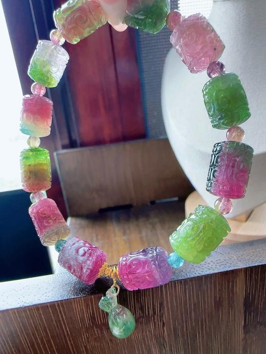 27g 雕刻碧玺手链 商品图5