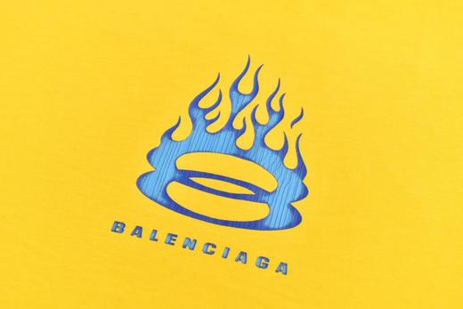 BLCG 火焰双环裂纹印花短袖（黄色） 商品图3