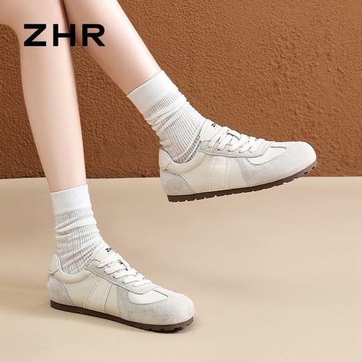 ZHR则则德训鞋女2024春秋新款平底复古运动休闲鞋软底平底鞋 商品图4