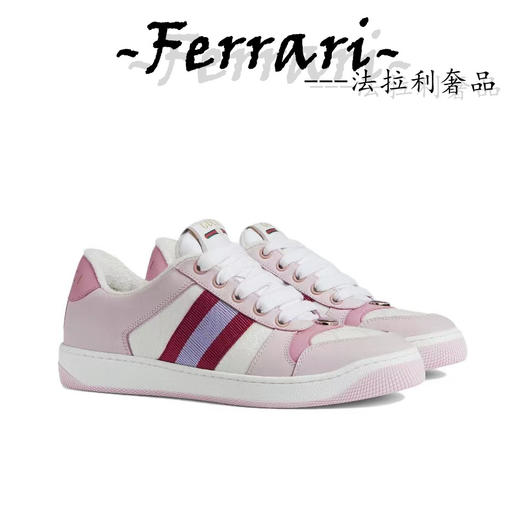 G家 Screener皮革 圆头系带 低帮 板鞋 女款 商品图0