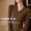 2024年新款V领打底衫女款薄款修身设计长袖内搭大牌平替秋冬必备 商品缩略图3