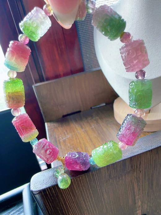 27g 雕刻碧玺手链 商品图2