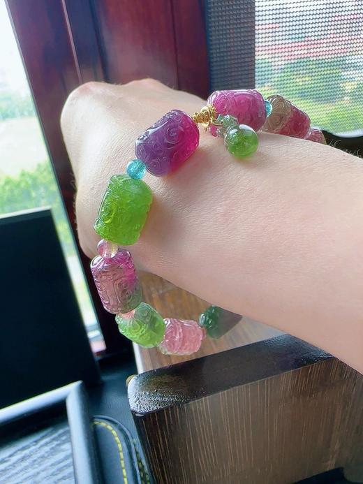 27g 雕刻碧玺手链 商品图8