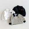【儿童时尚条纹Polo衫】0-5岁秋季韩国童装男童打底衫宝宝秋装潮 商品缩略图0