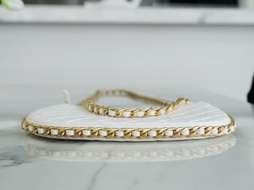 香奶奶 B 手工坊  hobo双链条腋下包大号 白色 商品图4