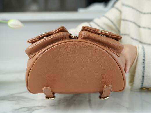 香奶奶 23P新款 Duma双肩包 牛皮 大号焦糖 商品图3