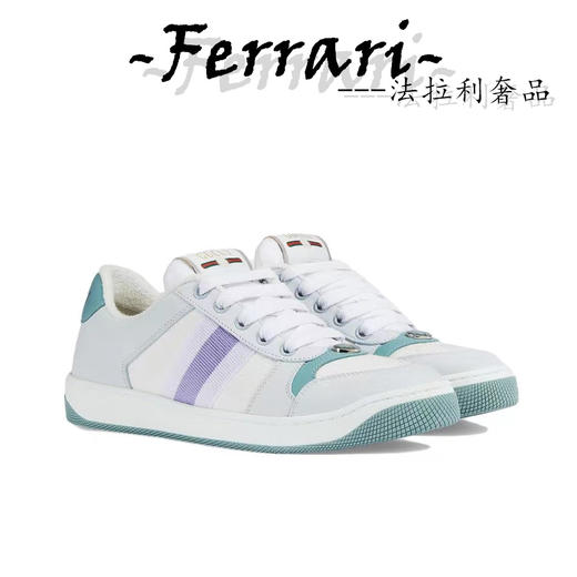 G家 Screener皮革 圆头系带 低帮 板鞋 女款 商品图1