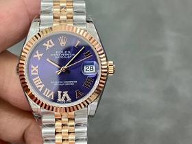 劳力士 日志系列 紫色表盘 蚝式钢表壳