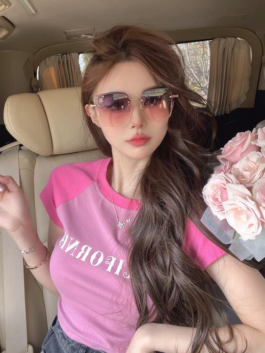 香家  钻石切边太阳眼镜 网红款 型号CH7330 小红书推荐墨镜 尺寸：60口16-145 造型神器  上脸效果无敌 小脸小姐姐选它没错 商品图8