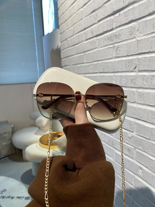 G家 MODEL:GG1089SA 方框太阳眼镜SIZE：61口15-145方形墨镜《链条?10 商品图1