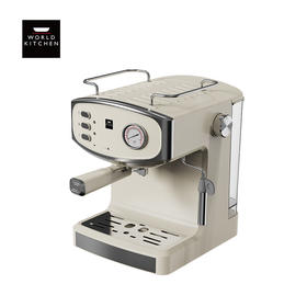 杞冠臻选 | 康宁 压力意式咖啡机WK-GKF1603KZ 容量1.6L 280×243×308mm 内配咖啡粉勺 双杯滤网 双重不锈钢滤网