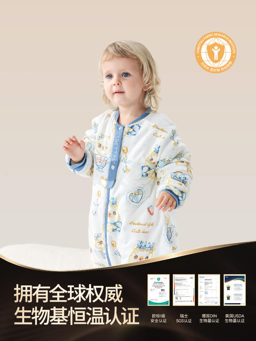 贝肽斯【肽柔】睡袋婴儿春秋冬款恒温分腿宝宝防踢被儿童四季通用 商品图3