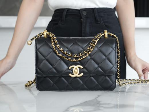 香奶奶  24C早春新版 双金珠调节 黑色 商品图8