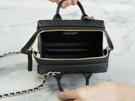 香奶奶22b 复古化妆包  正品皮黑色 商品图4