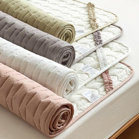 【40支绗缝夹棉床垫】夹棉床垫纯棉防滑床垫保护垫纯色绗款褥子宿舍床