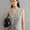 玳莎老钱风V领马甲女士通勤白领外搭无袖上衣背心秋季新款  EC37002 商品缩略图2