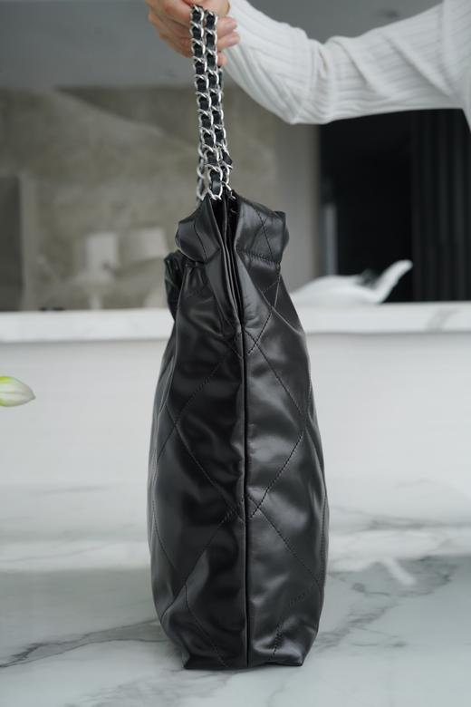 香奶奶    22bag垃圾袋
手袋 黑色银扣 中号 正品尾皮 商品图2