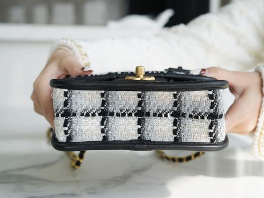 香奶奶 k 斜纹软呢 小号 黑白邮差豆腐包 商品图4