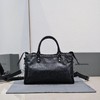 B家 柳钉装饰 皮革羊皮 单肩包手提包 女款黑色 商品缩略图11