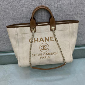 香奶奶 沙滩包 白棕