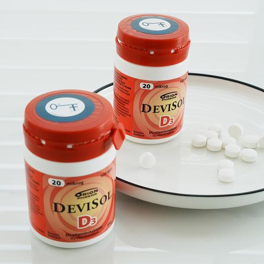 全家D3咀嚼片&钙片/芬兰Orion/儿童成人维生素D3/钙片/水果味/易吸收碳酸钙【郑州保税区发货】 商品图4