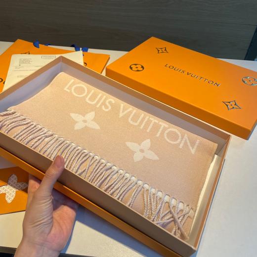 驴 围巾 流苏 粉 商品图2