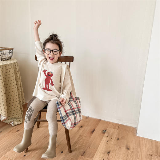 2024秋季童装儿童韩版男童女童秋装长袖T恤卫衣毛衣打底衫 商品图3