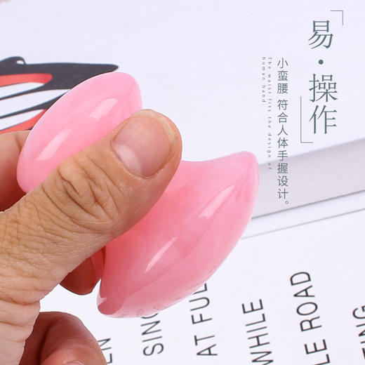 仿玉石水晶压痧器 蘑菇型刮痧按摩棒 树脂拨筋棒面背部经络美容棒 商品图2