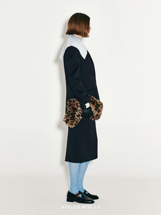 【焦糖豹豹】仿皮草几何梯形手腕包 商品图3