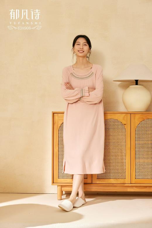 郁凡诗家居睡衣连衣裙牛奶绒Y38908 商品图3