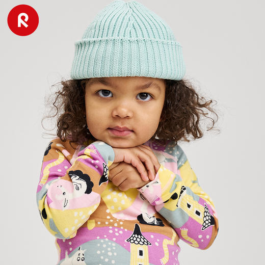 芬兰reima2024年秋冬新款男女儿童帽子大童时尚可爱针织帽 商品图4