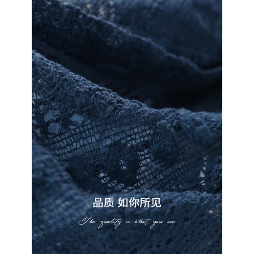 COCOBELLA重工镂空刺绣蕾丝半身裙度假流苏大摆长裙HS3063-3 商品图4