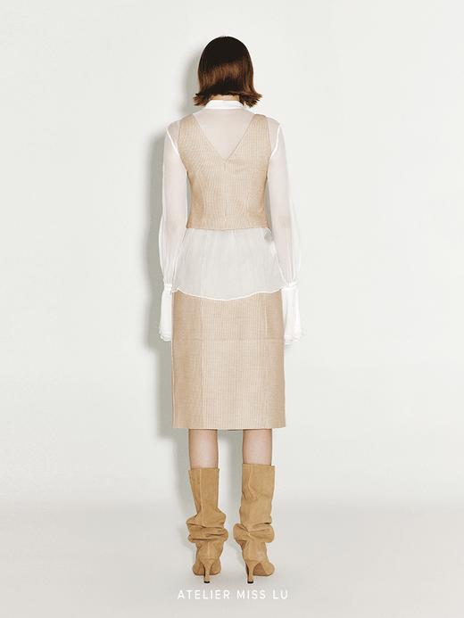 【迷雾】法式羊毛灯芯绒收腰马甲 商品图2