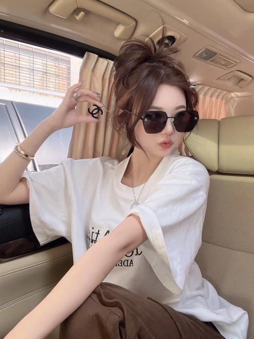 香家  墨镜 太阳眼镜 网红款 型号CH7328 小红书推荐大框墨镜尺寸：57口21-145 造型神器  上脸效果无敌 小脸小姐姐选它没错 商品图7